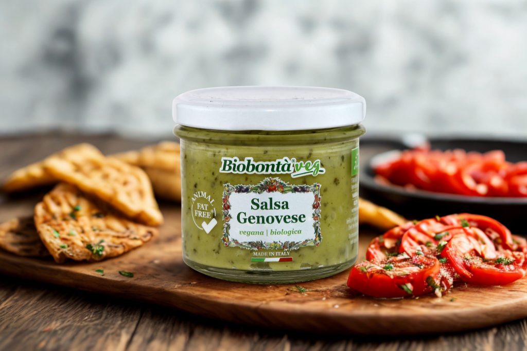 Salsa Genovese vegana per insalate e piatti freddi