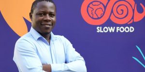 Edward Mukiibi, Ugandan, 36 years old, new Slow Food president